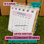 Mini Calendário de Mesa 2024 (Dicas de Papeleira) - Imagem 2