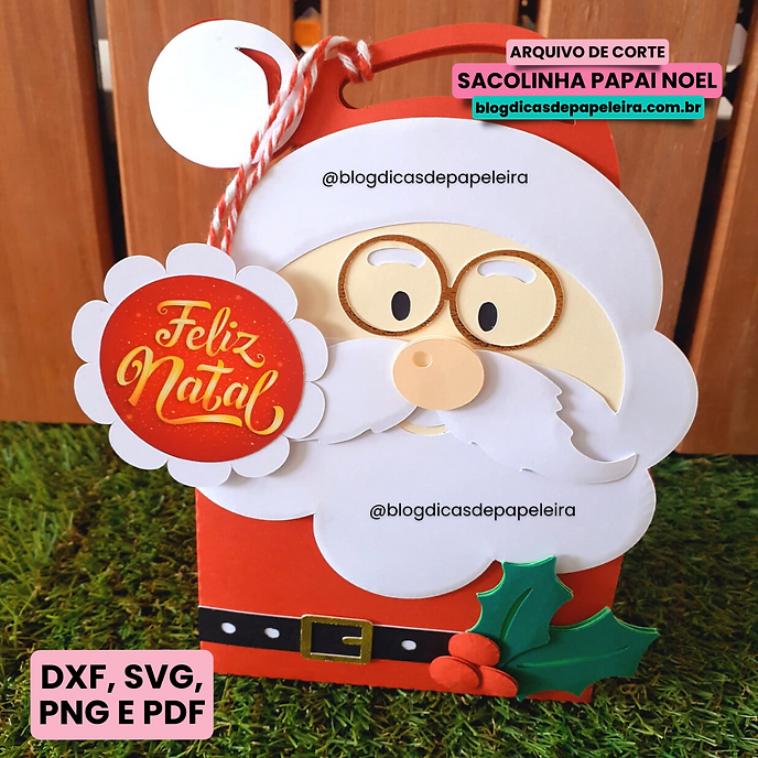 2ddb94_7c9862724ca74e3180bef167a30c3c81mv2-1.webp Sacolinha Papai Noel - Arquivo em Camadas (Dicas de Papeleira) - Imagem 3
