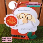 Sacolinha Papai Noel - Arquivo em Camadas (Dicas de Papeleira) - Imagem 3
