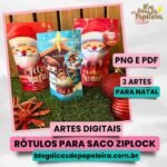 Artes Natal para Saco Ziplock (Dicas de Papeleira)