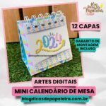 Mini Calendário de Mesa 2024 (Dicas de Papeleira)