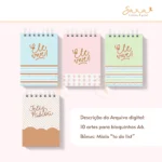 10 Capas para bloquinhos A6 (Páscoa fofinha) - Imagem 2