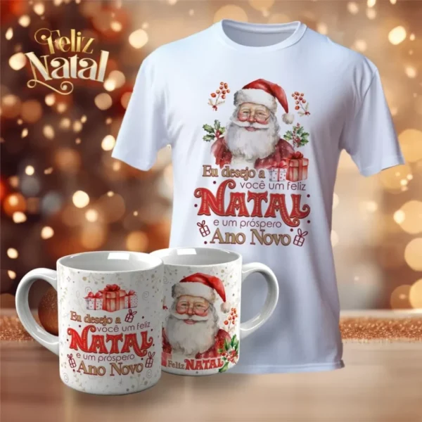 Pacotes de Artes Canecas | Camisetas Personalizadas - Natal V23 (Vintage) - Imagem 3