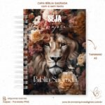 Capas Seja Forte e Corajosa Leão para Bíblias e Devocional - Imagem 3