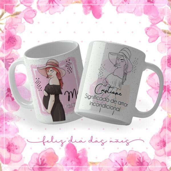 Kit Gestante Mãe - Estampas p/Canecas - Imagem 4