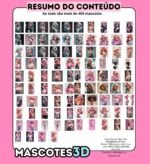 Kit Digital Mascotes 3D Rosa - Imagem 9