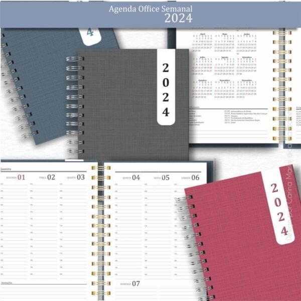 COMBO Agenda Office Semanal 2024 - Imagem 1