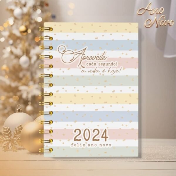 Pacote de Capas Agendas Personalizadas - Ano Novo 2024 V23 (Vintage) - Imagem 21
