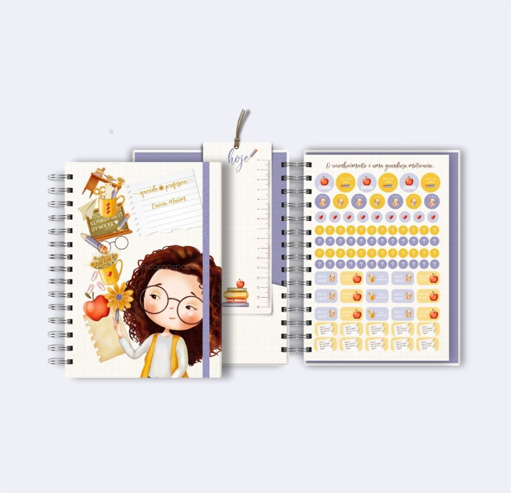 301392555_546705713878558_8201065586068402272_n-scaled Combo Querida Professora - Caderno, Planner, Blocos e Adesivos - Imagem 4