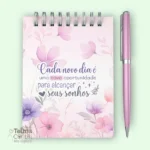 Combo Lilás - Caderno A5 | Bloco A6 | Chaveiro | Papéis Digitais | Planejamento Semanal (Telma Contel) - Imagem 8