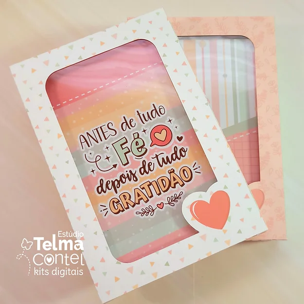 318877_4a9deca445084f8cb3ff83f27a718813mv2.webp Kit Bloquinhos A6 wire-o espiral - 10,5 x 14,8cm - Sonho e Fé - Imagem 1