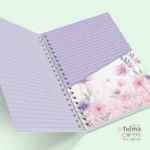 Combo Lilás - Caderno A5 | Bloco A6 | Chaveiro | Papéis Digitais | Planejamento Semanal (Telma Contel) - Imagem 13