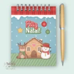 Bloquinho A6 wire-o espiral - Natal 2023 (Telma Contel) - Imagem 3