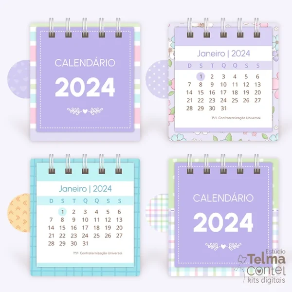 Combo Calendário de Mesa Mini + A6 - 2024 - Imagem 8
