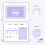 Combo Calendário de Mesa Mini + A6 - 2024 - Imagem 6