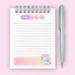 Kit bloquinho Unicórnio - A6 wire-o espiral - Encadernação (Thelma Contel) - Imagem 4