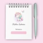 Kit bloquinho Unicórnio - A6 wire-o espiral - Encadernação (Thelma Contel) - Imagem 2