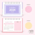 Combo Calendário de Mesa Mini + A6 - 2024 - Imagem 11