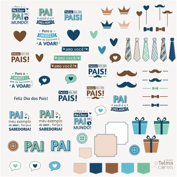 Kit Printables + Canecas + Fundos e Frases - Dia dos Pais 2023 - Imagem 10