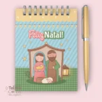 Bloquinho A6 wire-o espiral - Natal 2023 (Telma Contel) - Imagem 5