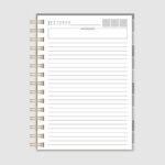 Kit Miolo Agenda S/ DATA 1 DPP/2DPP - A5 wire-o/espiral - neutro (Thelma Contel) - Imagem 7