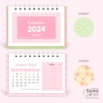 Combo Calendário de Mesa Mini + A6 - 2024 - Imagem 14