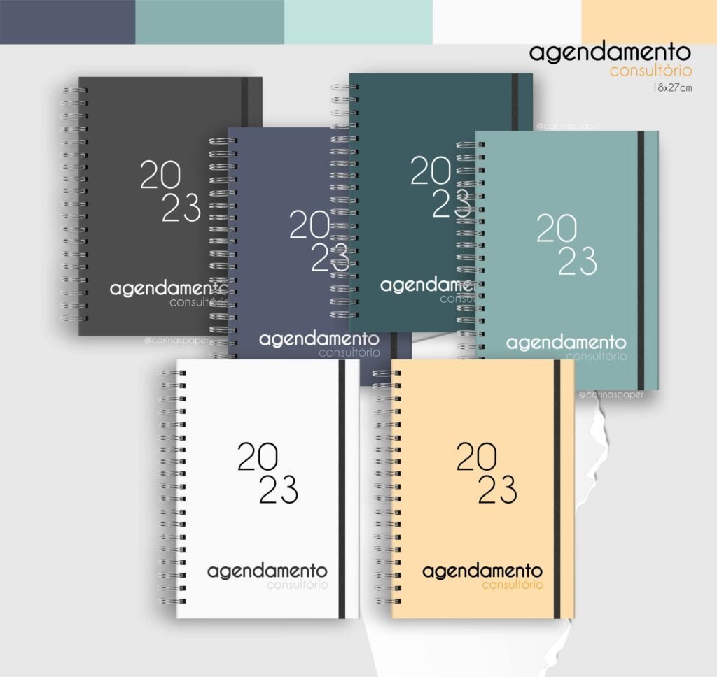 320373380_966534894324411_6056749017798773036_n-scaled-1.jpg Agendamento Consultório Datado 2023 com 6 capas 18x27cm - Imagem 1