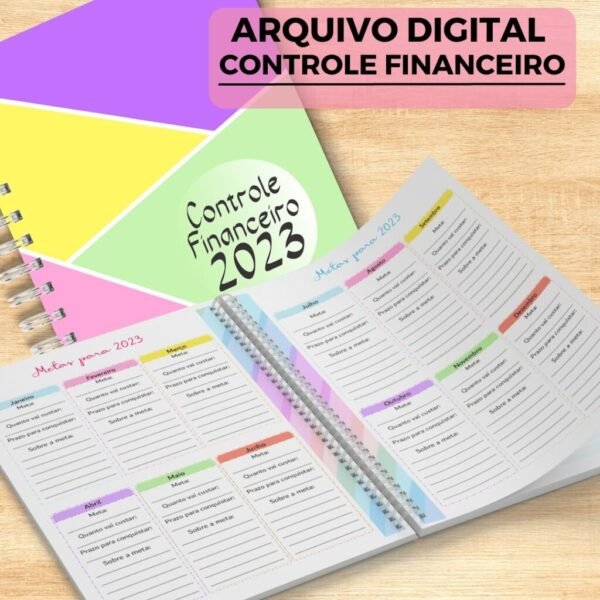 Planner Controle Financeiro 2023 + Capas - Imagem 1