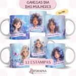 Kit Artes para Canecas Dia das Mulheres