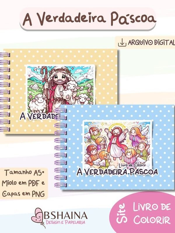 Livro de Colorir A Verdadeira Pascoa - Imagem 1