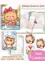 Coleção Cadernos Capivara Cute