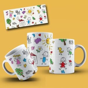 Combo 30 Artes Canecas - Dia das Crianças