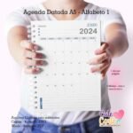 Agenda A5 2024 – 1 DPP – ALFABETO COMPLETO N.1 (2 miolos / 26 capas) - Cute Corte - Imagem 6