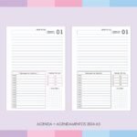 Miolo Agendamento A5 - 2024 1DPP - Pink e Cinza - Imagem 4