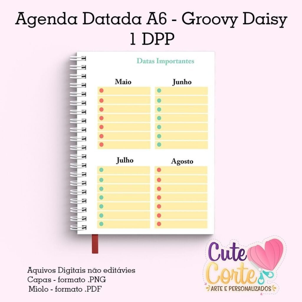 355852034_6335082373242423_7114450878874806091_n-scaled-1.jpg Mini Agenda Datada A6 – 2024 – Groovy Daisy | 5 capas - Imagem 8