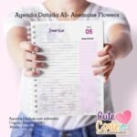 Agenda A5 Datada 1DPP - Anemone Flowers - Imagem 3