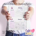 Agenda A5 Datada 1DPP - Anemone Flowers - Imagem 4