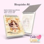 Caderno Pautado A5 + Bloquinho A6 – Cute Girl Playing On Swing - Imagem 2