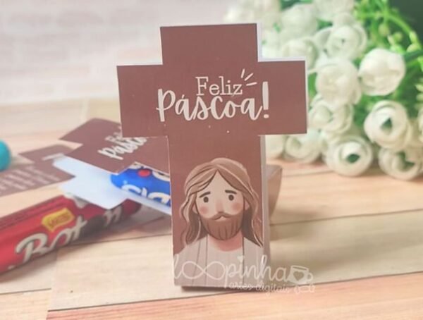 Cruz Porta Baton e Bis - Páscoa 2025 - Imagem 1