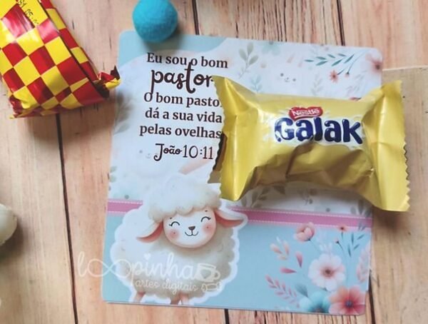 Card doces e blister Páscoa Cristã - Páscoa 2025 - Imagem 2