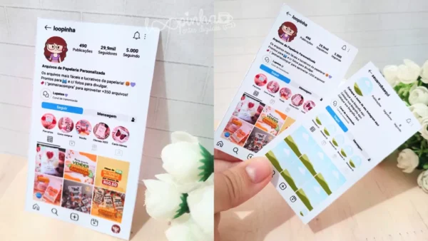 Cartão de Visita Feed Instagram - EDITÁVEL CANVA - Imagem 1