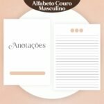 Combo Alfabeto Couro Masculino - Encadernação (Pamella) - Imagem 3