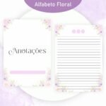 Combo Alfabeto Floral Lilás - Encadernação (Pamella) - Imagem 3