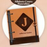 Combo Alfabeto Couro Masculino - Encadernação (Pamella) - Imagem 10