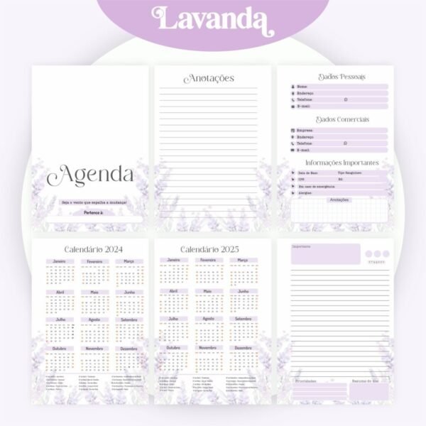 Combo Alfabeto Floral Lavanda - Encadernação (Pamella) - Imagem 2