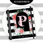 Combo Alfabeto Floral Preto - Encadernação (Pamella) - Imagem 6