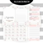 Combo Alfabeto Floral Preto - Encadernação (Pamella) - Imagem 2