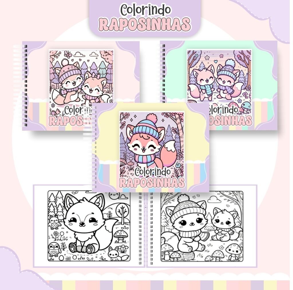 3c7b214d5a36460089aa32d4fde7a850-scaled RAPOSINHAS- Livro de Colorir (Pamella Vieira) - Imagem 1