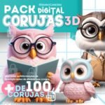 Pack Digital Corujas 3D