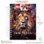 Capas Seja Forte e Corajosa Leão para Bíblias e Devocional - Imagem 4